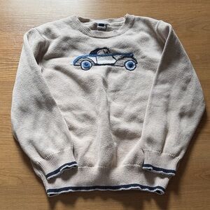 Janie and Jack Blue Car sweater